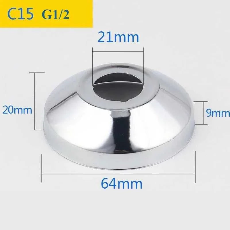 2PCS Stainless Steel Water Pipe Connector G1/2 Faucet Decorative Cover Heighten Panel Shower Kitchen Tap Accessories The jack market .AU The jack market .AU Home $ 60 14:175#C7-2pcs