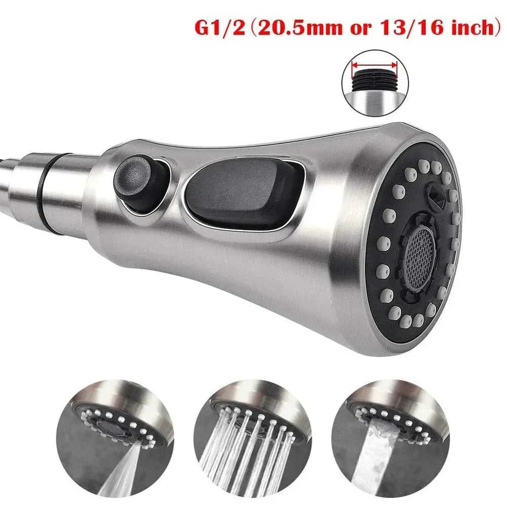 Kitchen Pull Out Faucet Sprayer Nozzle Sprayer ABS Durable Water Saving Shower Spray Head Bathroom Basin Sink Tap Replacement The jack market .AU The jack market .AU $ 54 14:202690824#61017 brushed