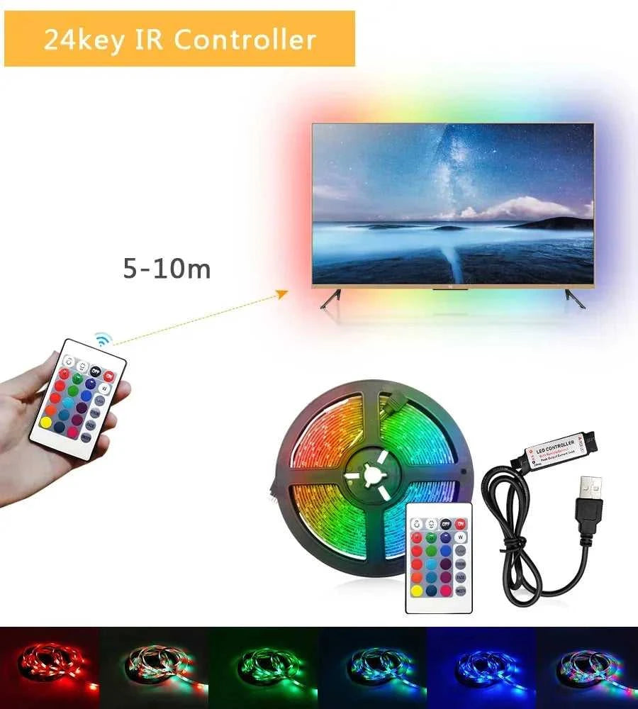 Smart Led Lights Strips 5V 5050 Rgb Ice String Fairy Lights Bar Lighting Bluetooth App Control Adhesive Usb Led Ribbon Tape Lamp The jack market .AU The jack market .AU Home $ 74 136:9131281595#24KEY Bluetooth;200007763:201336100;249:200006305#None Waterproof;380:200746124#30m-1181.1Inch