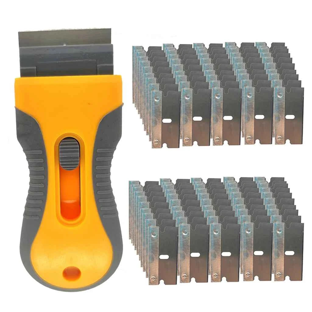 CleanMaster Premium Scraper Knife | Versatile Push Blade for Effortless Adhesive Removal from Glass & Ceramic Tiles