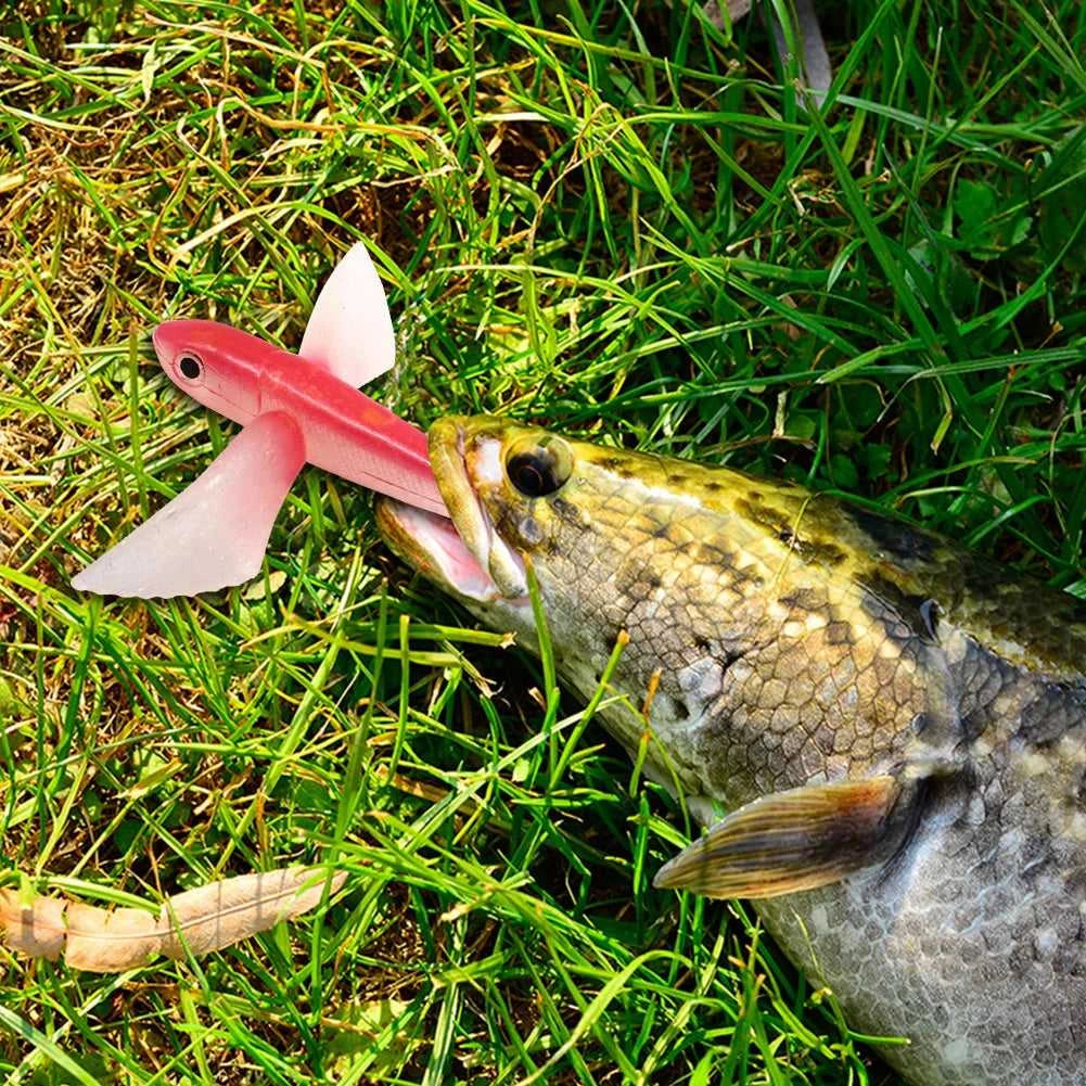 Fishing Lure Bait Sea Fishing Big Fish Flying Fish Soft Bait Tuna Lures Pink Trolling Bird Shaped Teaser for Fishing Tackle The jack market .AU The jack market .AU Fishing Gear $ 23 14:10#Red