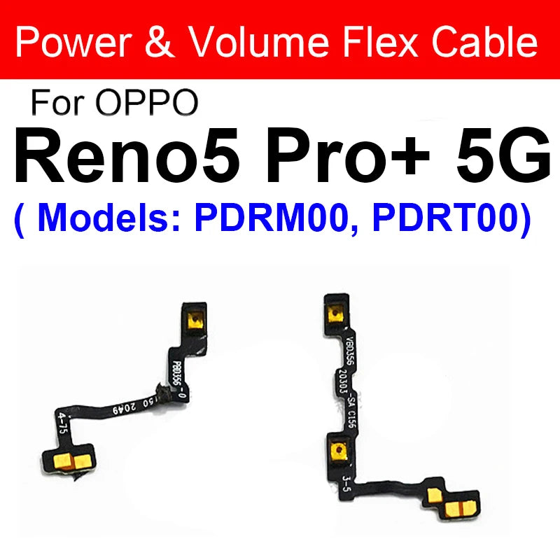 OPPO Power Volume Flex Cable - Durable Replacement for Reno 5, 6, Pro Plus, 6 Lite, 4G & 5G