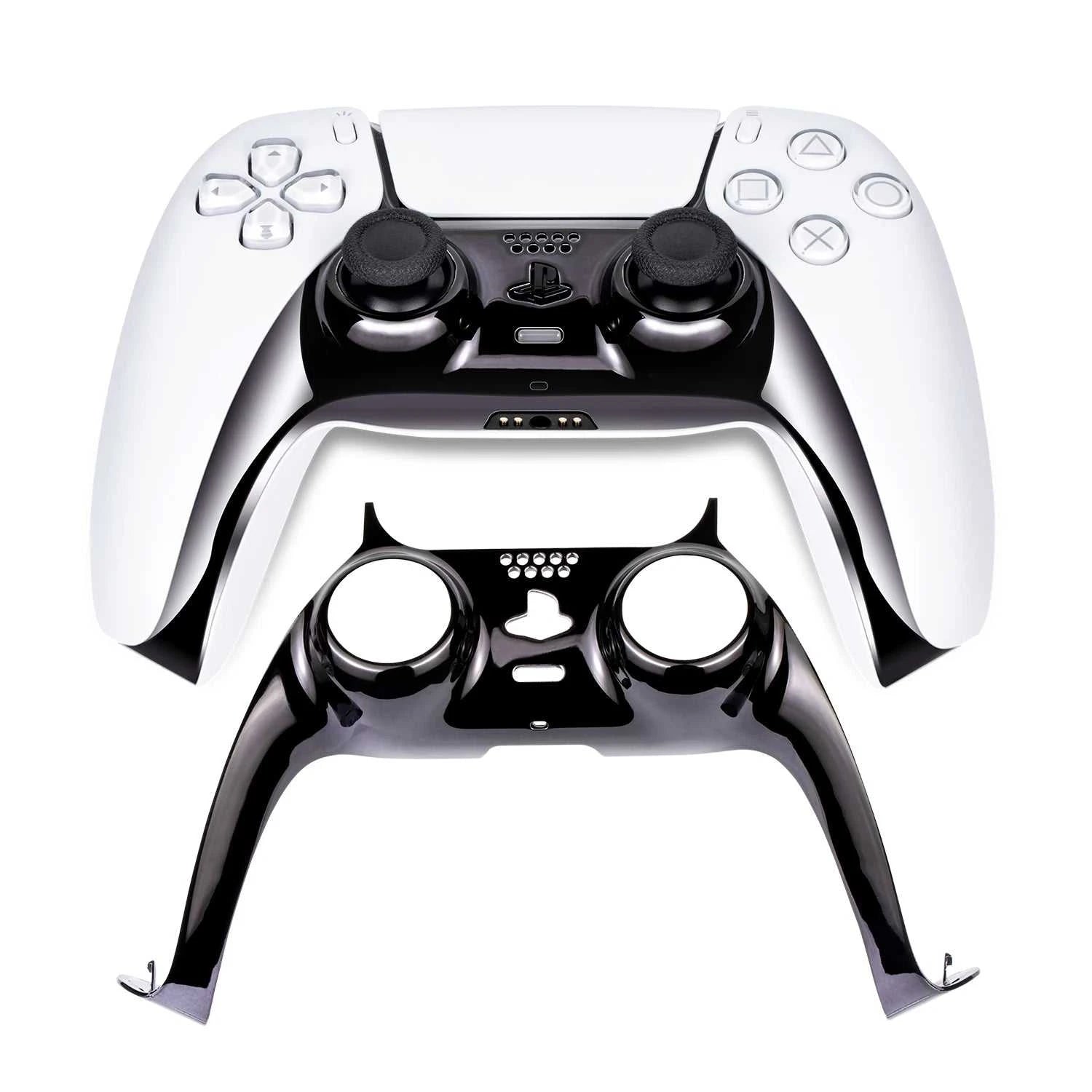 Chrome Black Glossy Chrome DIY Replacement Controller Shell for PS5 Custom Plates Cover Compatible Upgrade For PS5 Slim The jack market .AU The jack market .AU Accessories Electronics $ 50 14:350853