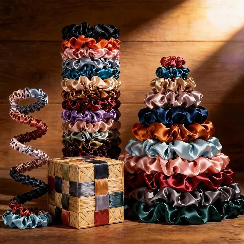 19pcs Satin Hair Scrunchies for Women - Softer Than Silk Scrunchies for Hair | Satin Scrunchies for Girls The jack market .AU The jack market .AU Jewellery & Chains $ 50 200001033:361180#19pcs random color