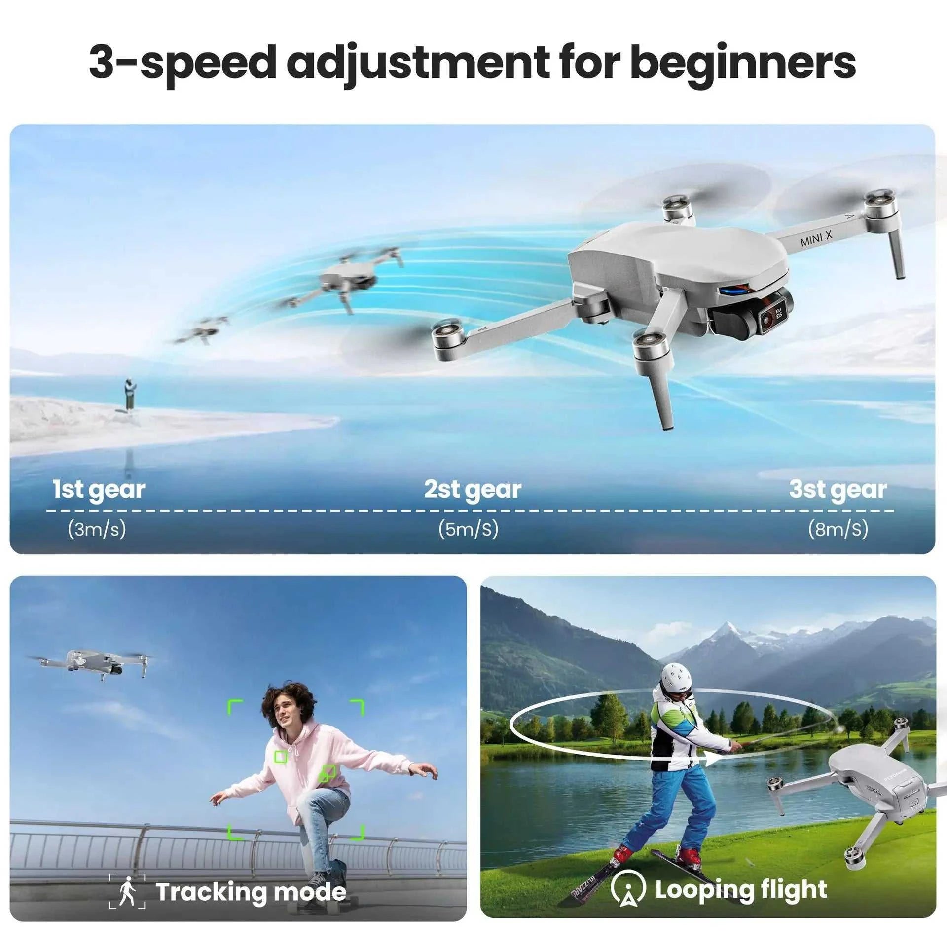 4K high-definition aerial drone remote-controlled airplane one-key takeoff and return to home flight height over 500 meters The jack market .AU The jack market .AU Drones $ 428 <none>