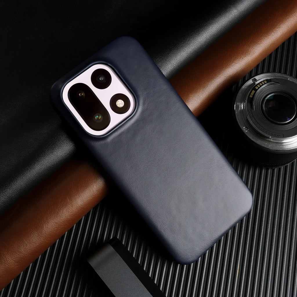 Luxury Magnetic Genuine Leather Case For Oneplus 15 11 12R 13R 10Pro Ace5 Pro Full Wrapped for Magsafe Back Cover Phone Cases
