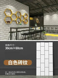 Imitation ceramic tile wall sticker wallpaper self-adhesive bathroom marble sticker self-adhesive background wall wallpaper The jack market .AU The jack market .AU Home $ 113 14:365458#White brick pattern;5:871#30X60CM 20PCS