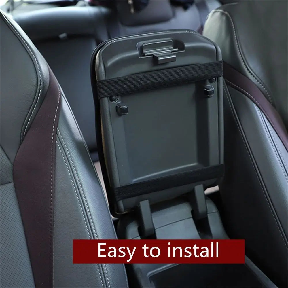 Car Accessories PU Leather Car Interior Non Slip Armrest Protector Arm Rest Protection Cushion Car Armrest Pad Console Box Mat