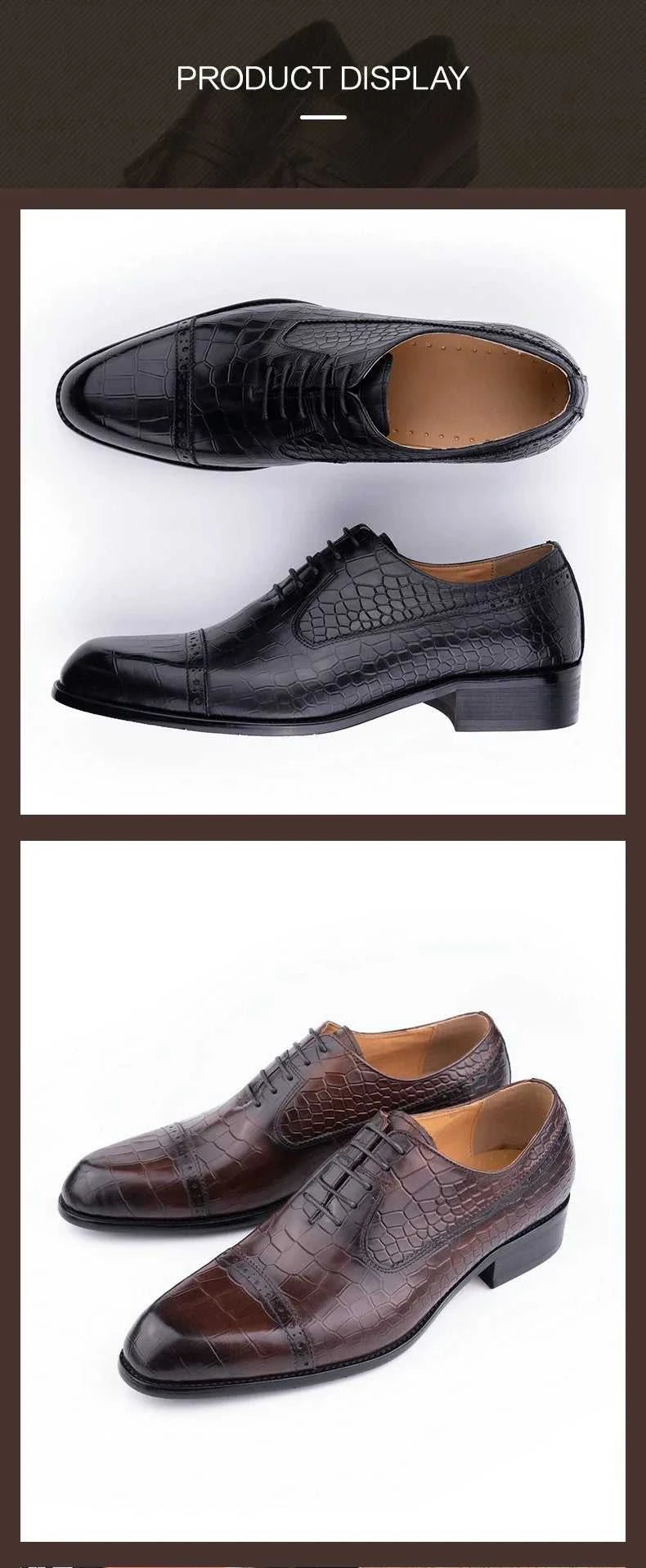 Handmade Oxford Casual Business Office Work Shoes Luxury Wedding Classic Fashion Formal Shoes Genuine Leather Lace Up Shoe The jack market .AU The jack market .AU Step Up Your Style: Trendy Shoes for Every Occasion! $ 140 14:365458;200000124:3116