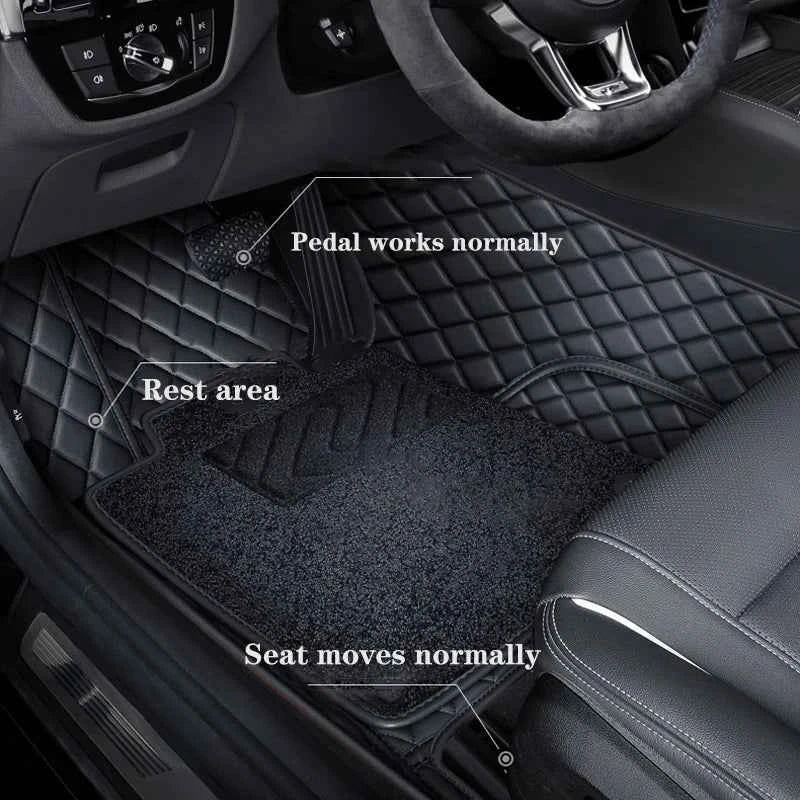 Car Floor Mat For Volvo V70 Xc60 V60 Xc90 S90 S60 V40 C30 C70 S80 V90 Xc40 Xc70 High Quality Leather Foot Pad Auto Accessories