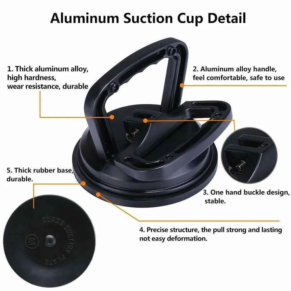 Mini Suction Cup Lifter Glass Puller Sucker Plastic Repair Rubber 1pc Tool 4.72in Dent Panel 5.31*5.12*4.72in Blue