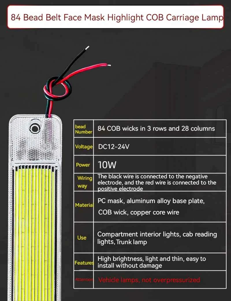 BrightDrive LED Cabin Light - High-Intensity 12V/24V Dome Lamp with Switch for Van, Truck, RV, & Camper