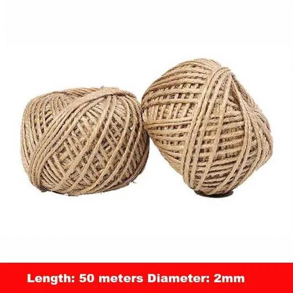 1MM 2MM Natural Vintage Jute Rope Cord String Twine Burlap DIY Crafts Gift Wrapping Jute Hemp Gardening Wedding Party Decoration The jack market .AU The jack market .AU Home $ 23 14:100006056#2mm 100meters