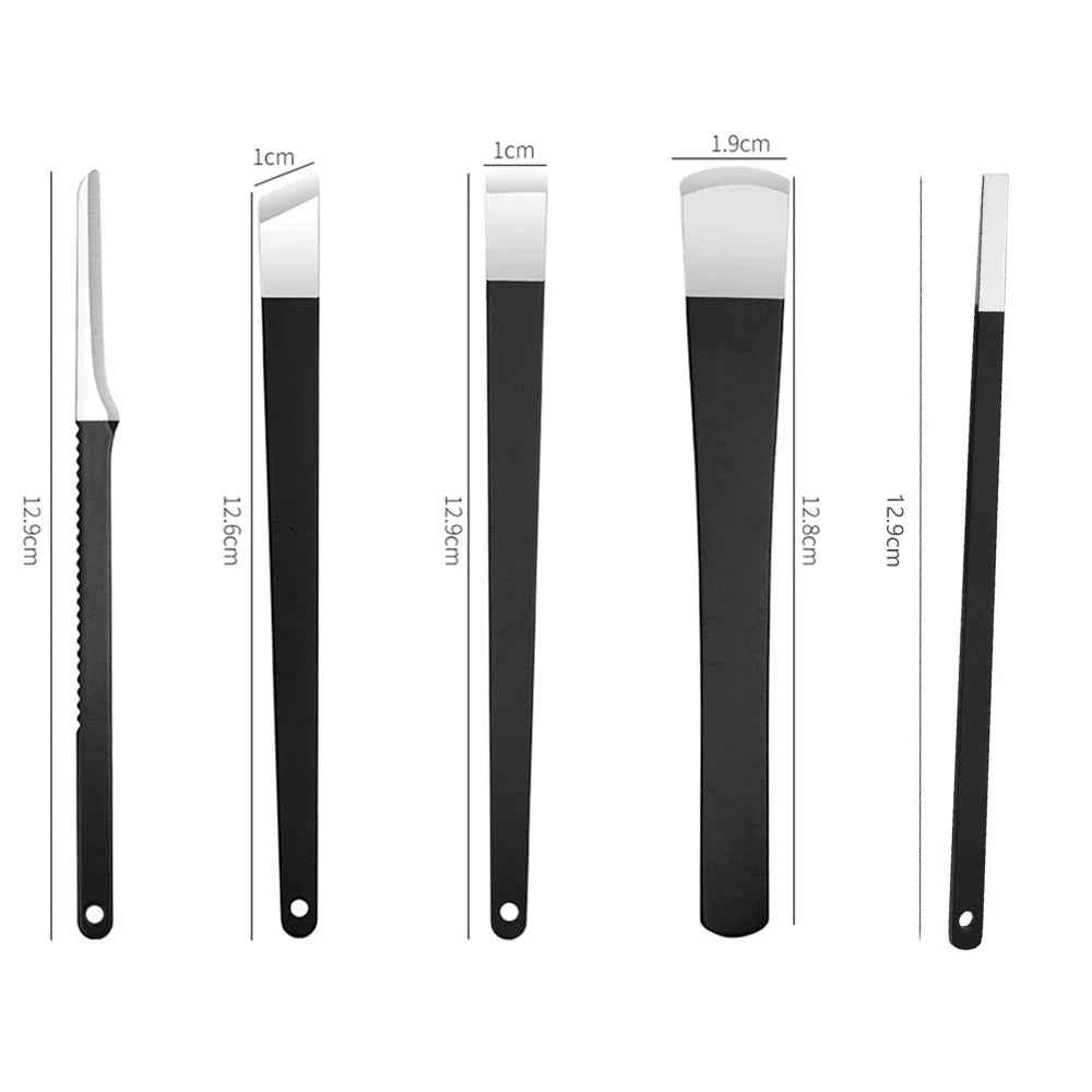 5Pcs New Toenail Knives Lifter   Callus Shavers Pedicure Knife Set Professional Pedicure Tools Kit With Storage Box
