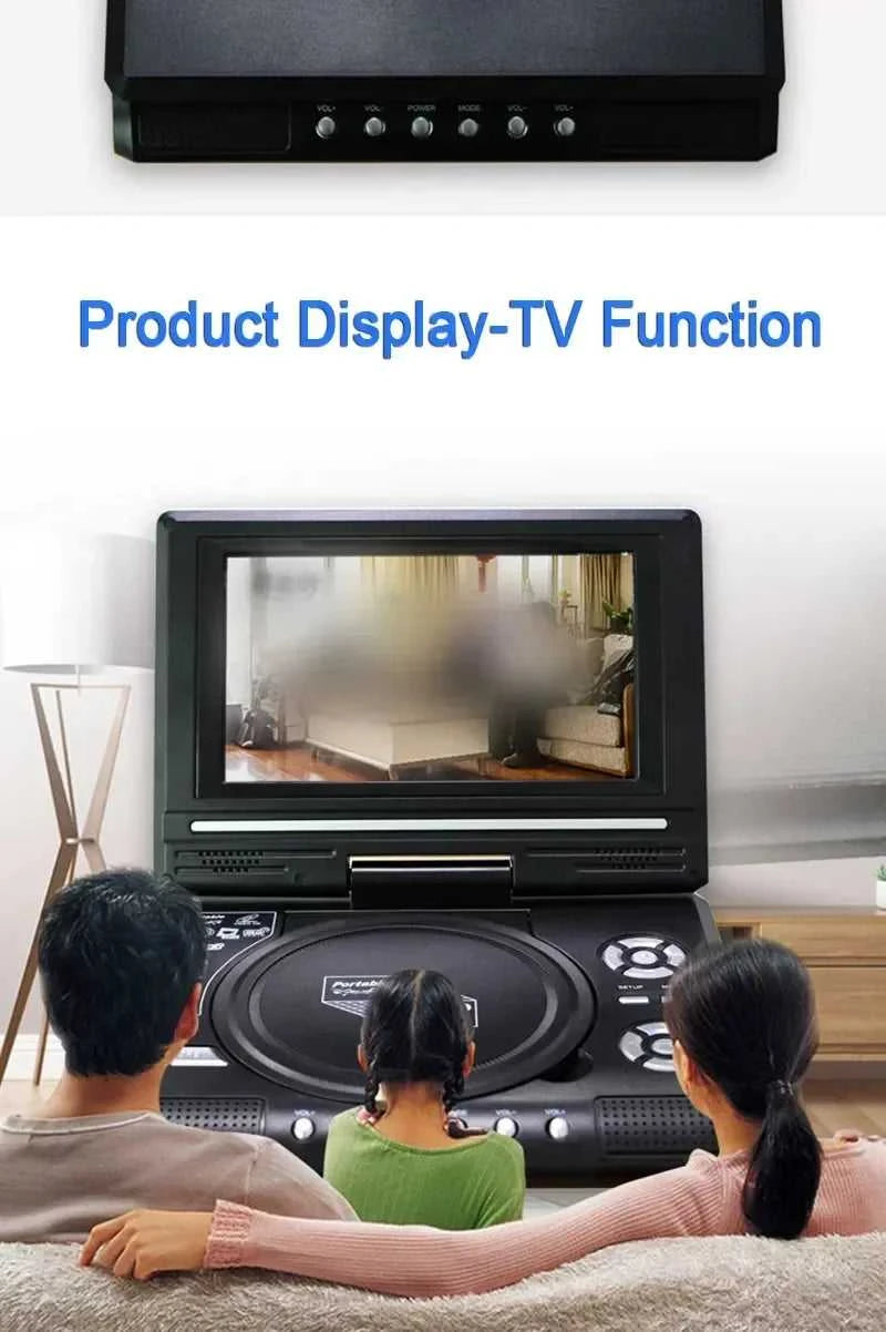 9.8 Inches Portable DVD Player High Clarity TV Function Built-in Card Reader Swivel Screen Mobile DVD Player for Travel The jack market .AU The jack market .AU Accessories Electronics $ 123 14:350853#7.8 inch UK Plug