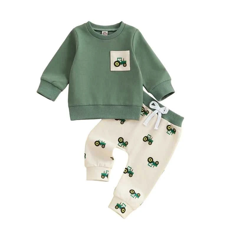 Baby Toddler Boy Spring Outfit Tractor Print Long Sleeve Sweatshirt Long Pants 2 Pcs Set Farm Clothes Tracksuit 0-3Y The jack market .AU The jack market .AU Mum & Kids: Essential Products for Every Family $ 36 14:771;200000463:200661895