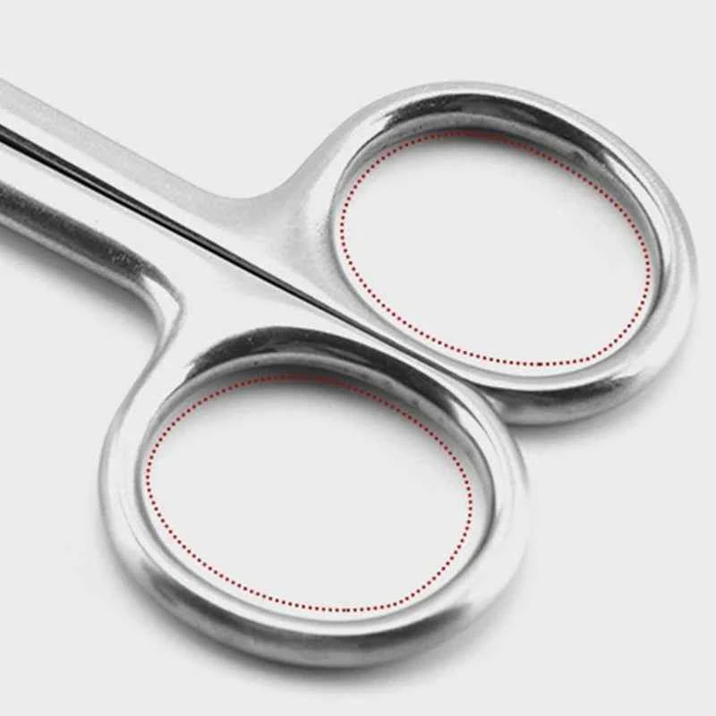 Nail Pro Stainless Steel Cuticle Scissors - Precision Curved Blades for Eyebrows, Eyelashes & Dry Skin