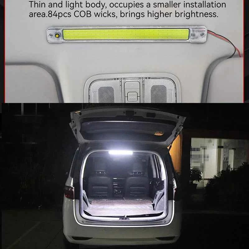 BrightDrive LED Cabin Light - High-Intensity 12V/24V Dome Lamp with Switch for Van, Truck, RV, & Camper