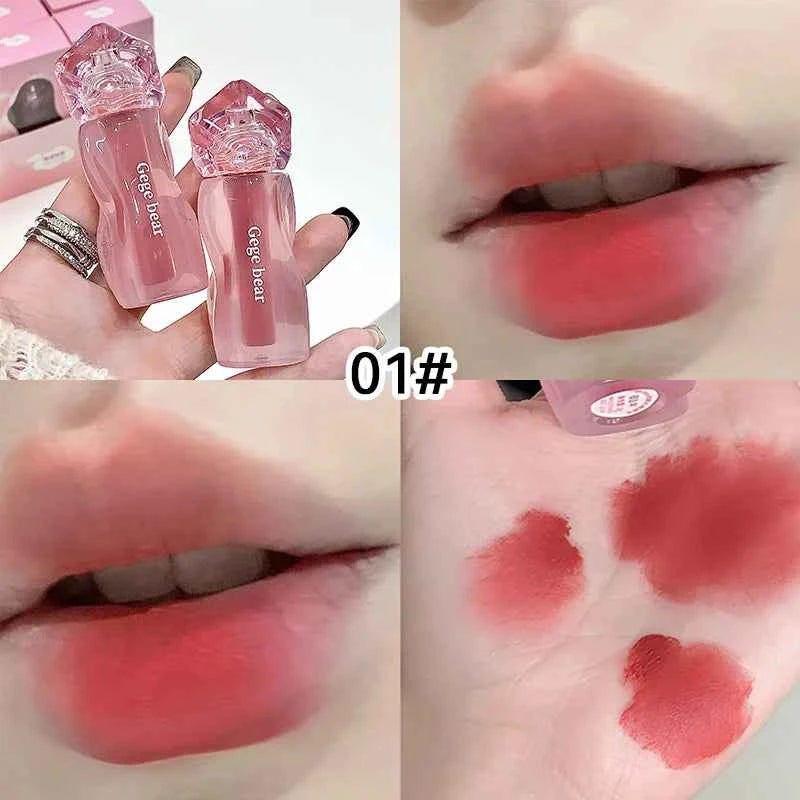 Gege Bear Velvety Cream Lip Mousse - Highly Pigmented, Nourishing Formula with Soft, Long-Lasting Texture