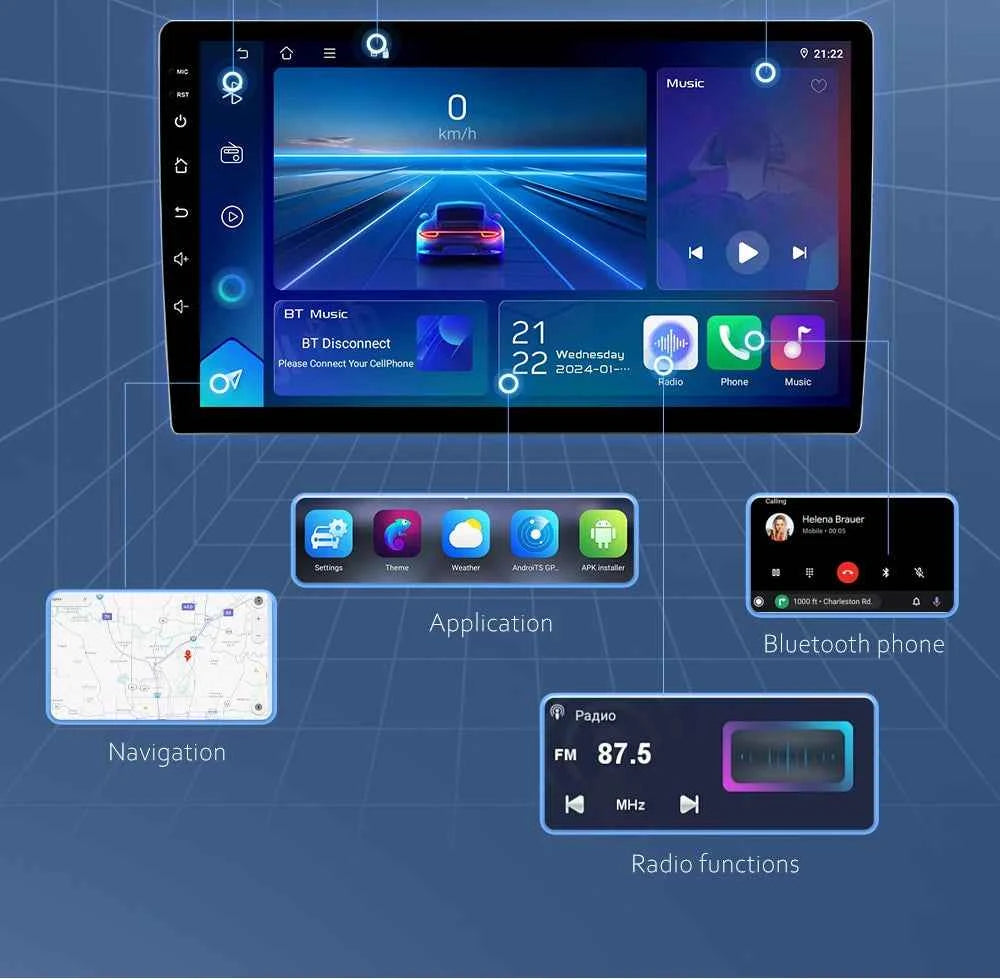 Android 16 Carplay For Iveco Daily 2006-2018 Video Car Radio GPS Navigation Car Monitor Autoradio No 2din Screen GPS DVD Video