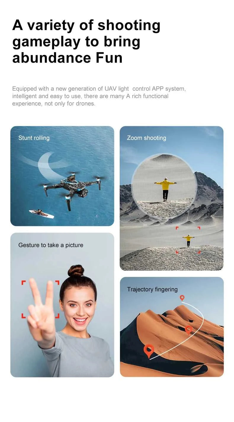 New D13 Drone 4K Professional HD Triple Camera 5G WIFI FPV Dron 360° Obstacle Avoidance Brushless Large Screen RC Quadcopter Toy The jack market .AU The jack market .AU Drones $ 123 14:173#D13-Screen Drone