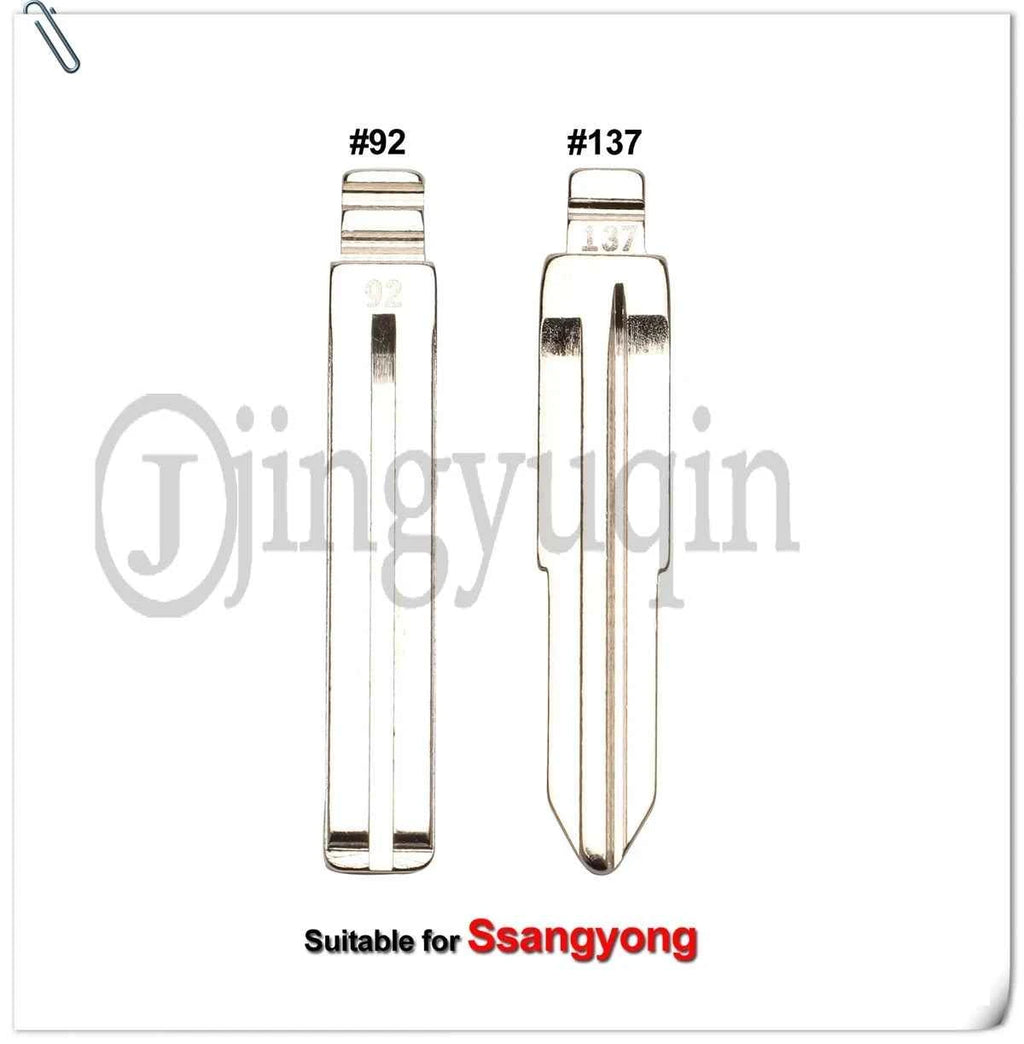 jingyuqin #137 #92 for Ssangyong Korando New Actyon C200 S170 ACTYON Blank Key