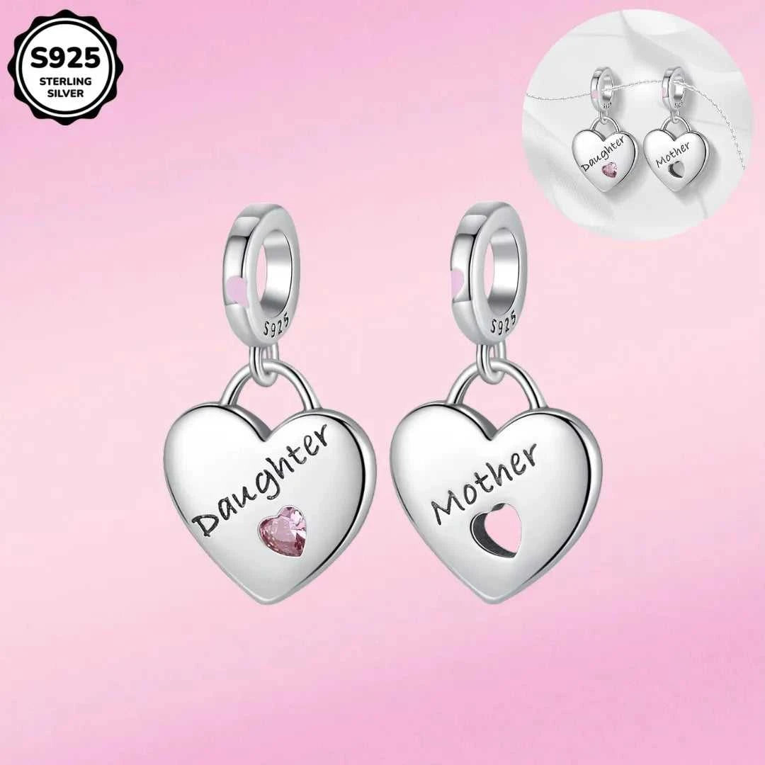 1 Pcs 925 Sterling Silver Family Jewelry Mother And Daughter Diy Pendant, Suitable For Women's Bracelets DIY Making jewelry The jack market .AU The jack market .AU Jewellery & Chains $ 50 14:202619806#S925