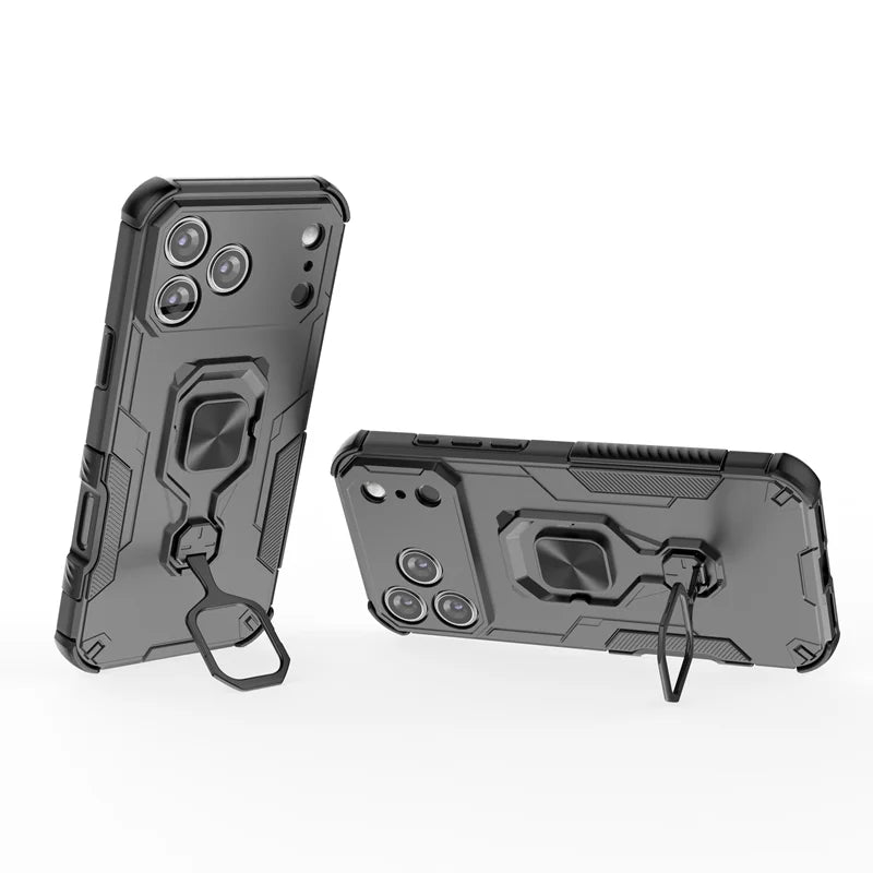 Armor Funda For iphone 17 Pro Max Case Camera Lens Protect Ring Holder Cover For iphone17 Air Shockproof Coque