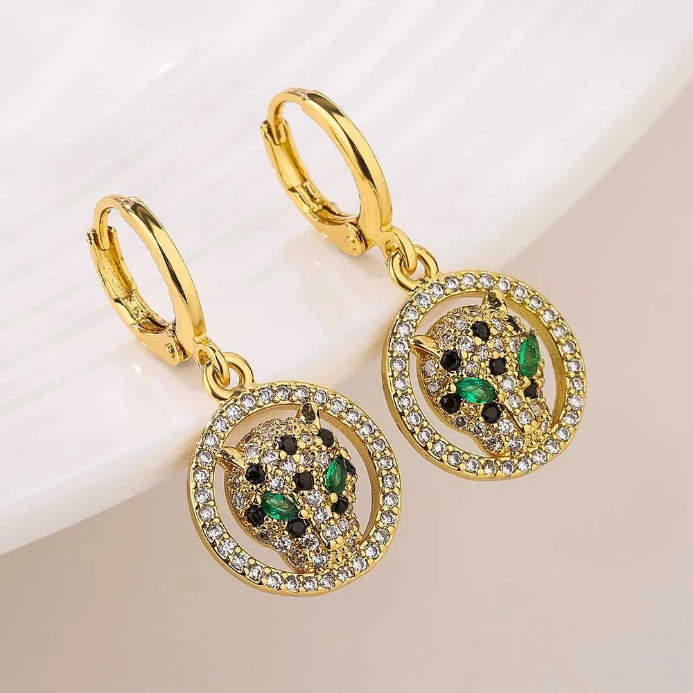Mafisar New Arrival Classic Gold Plated Delicate Zircon Animal Leopard Earrings High Quality Hip-Hop Style Women Jewelry Gifts The jack market .AU The jack market .AU Jewellery & Chains $ 49 200001034:361180#43301