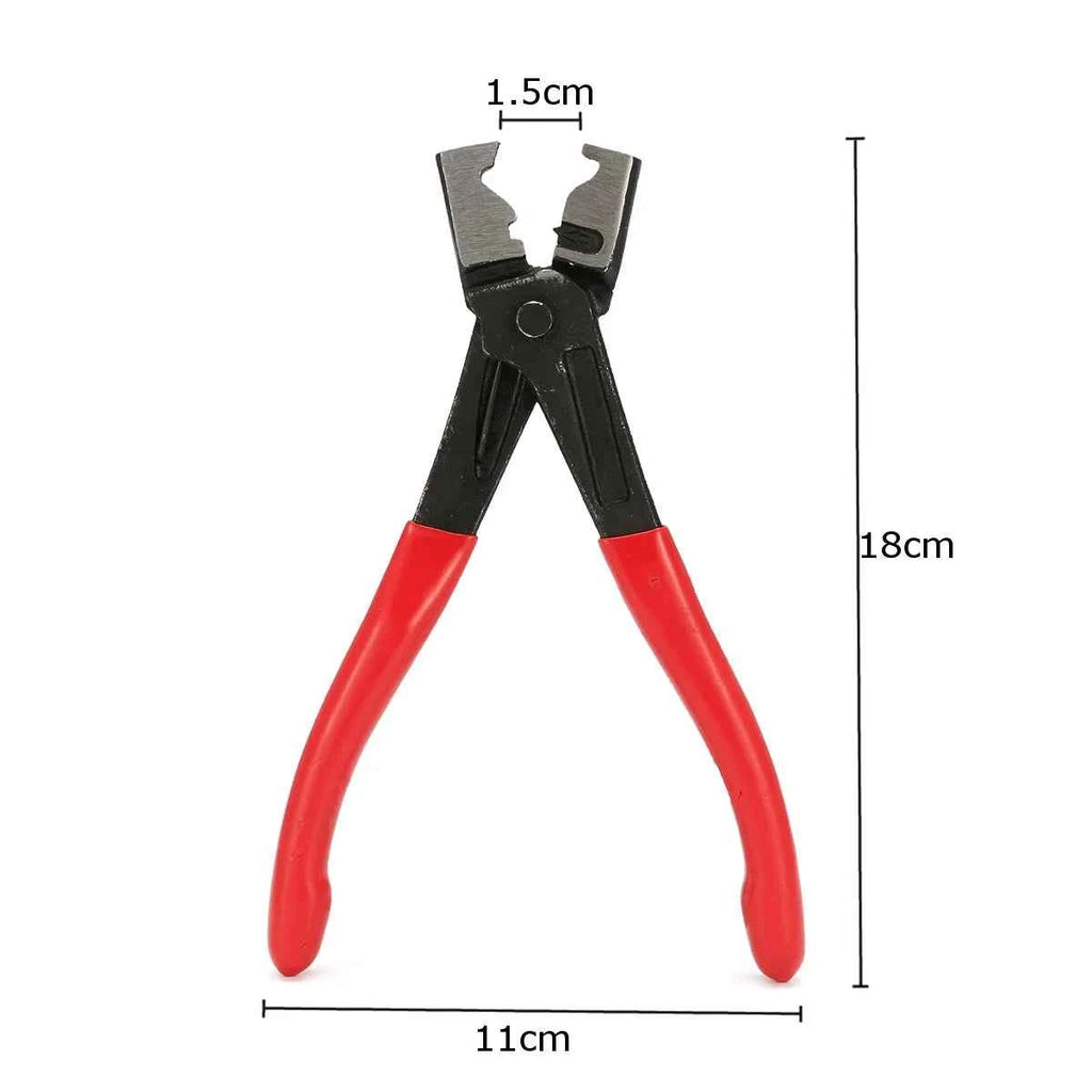 45/80/130pcs Stainless Steel Ear Clamps, Worm Drive Hose Clips, Fuel & Water Pipe Clamps + 1pc Clamp Pliers