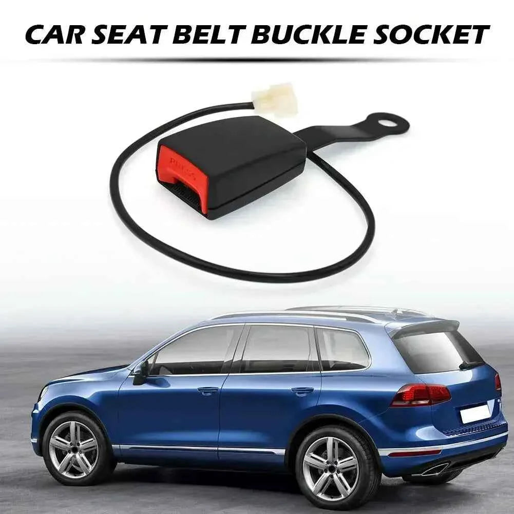 1 PCS Car Seat Belt Clip With Line Safety Seatbelt Lock 175mm Buckle Plug Thick Insert Socket Safe Replace