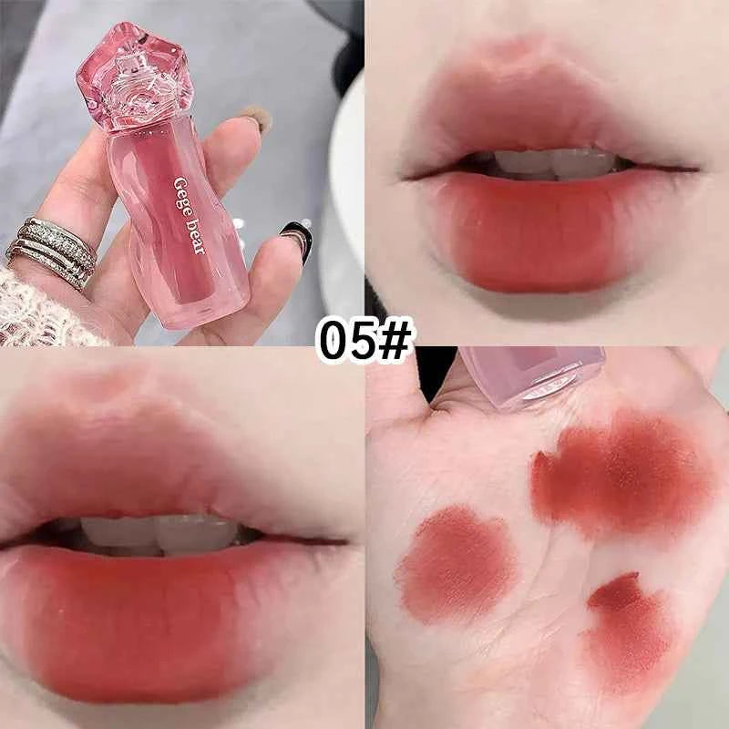 Gege Bear Velvety Cream Lip Mousse - Highly Pigmented, Nourishing Formula with Soft, Long-Lasting Texture