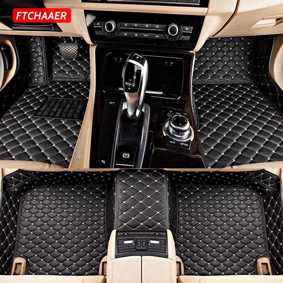 FTCHAAER Custom Car Floor Mats For Audi A8 Auto Carpets Foot Coche Accessorie