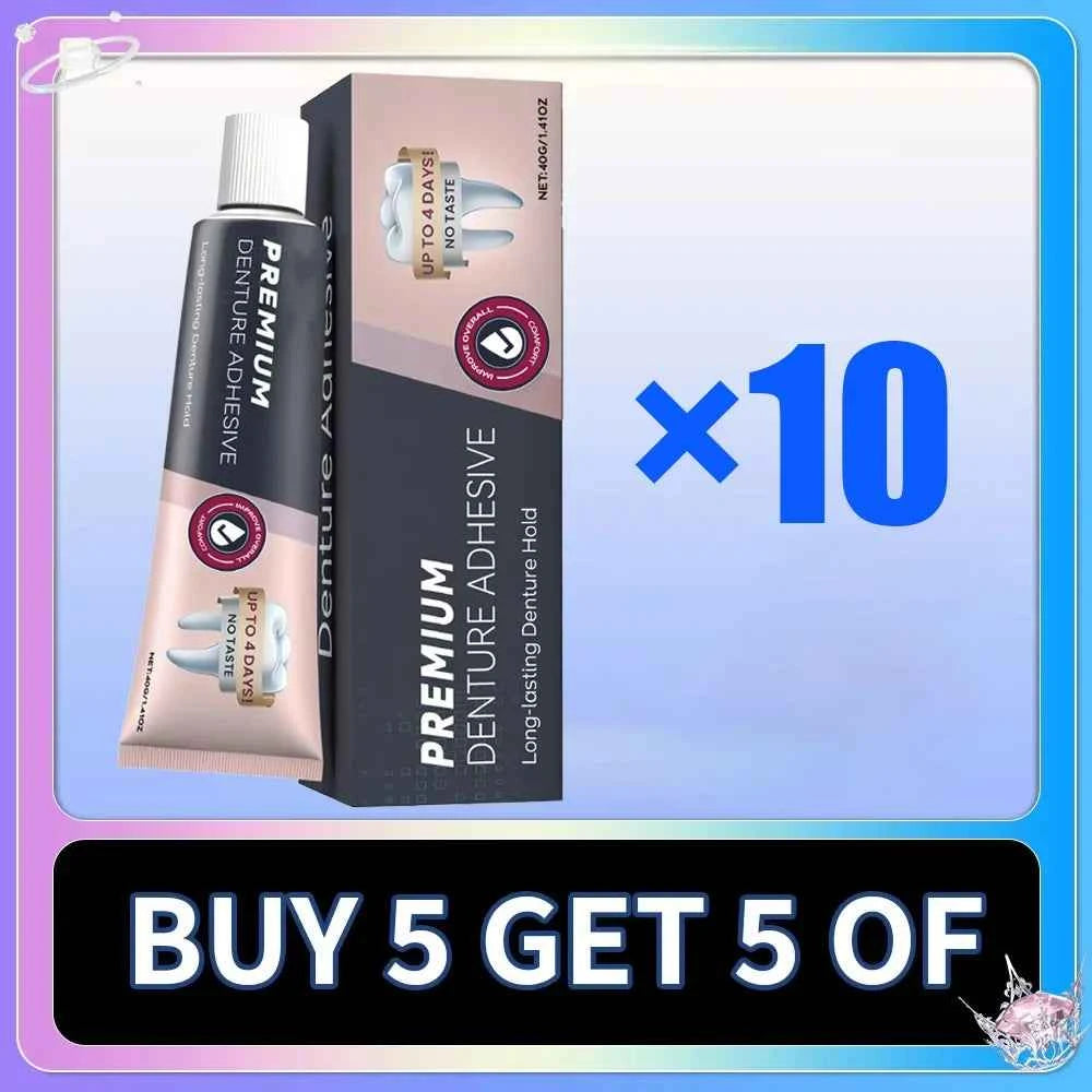 Comfort Denture Reline Kit - Flexible Silicone Adhesive for Secure, Comfortable Denture Wear