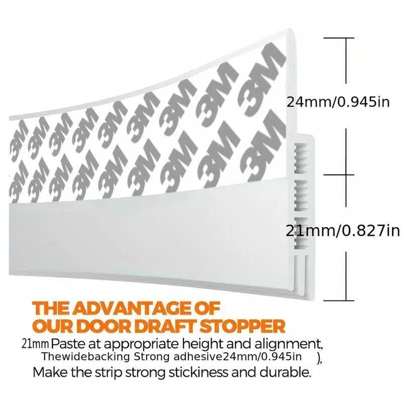 Silicone Door Draft Stopper, Under Door Draft Blocker, Insulator Door Sweep Weather Stripping, Noise Stopper, Strong Adhesive The jack market .AU The jack market .AU Home $ 53 14:193#black