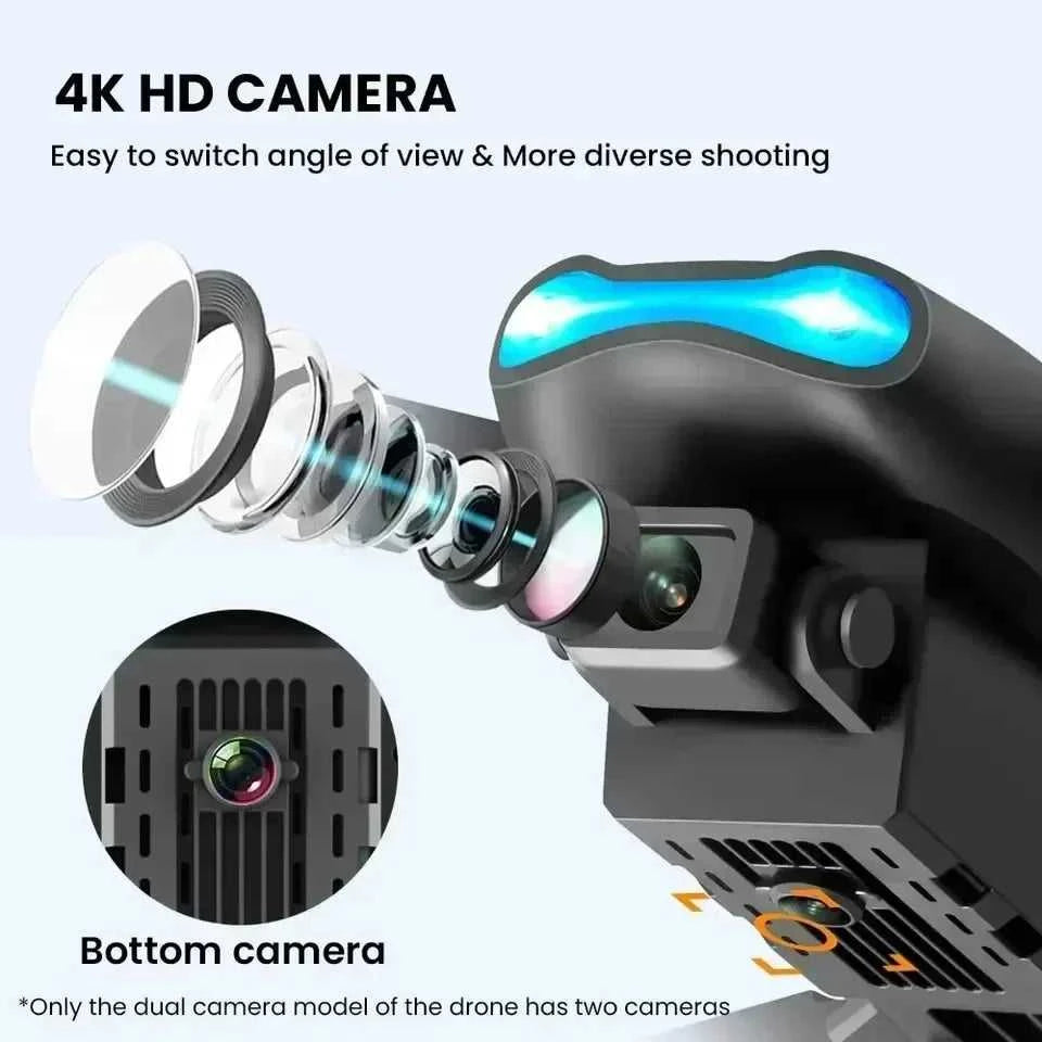 New E99Pro RC Drone 4K Professinal With Wide Angle Dual HD Camera Foldable RC Helicopter 5G WIFI FPV Height Hold Apron Sell The jack market .AU The jack market .AU Drones $ 75 14:193#E99-Dual-4K-Bag-Box