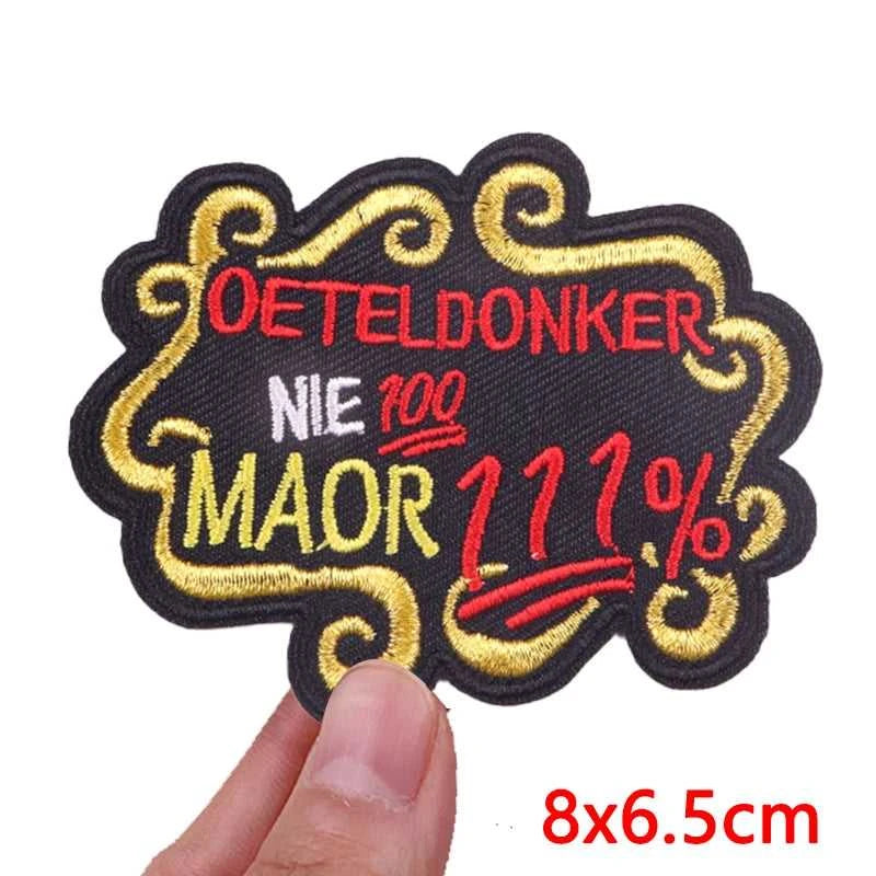 DIY 2026 Netherland Oeteldonk Emblem Embroidered Patches For Clothes Iron On Patches For Clothing Netherland Carnival Patch The jack market .AU The jack market .AU Home $ 19 14:10#PE15317CT