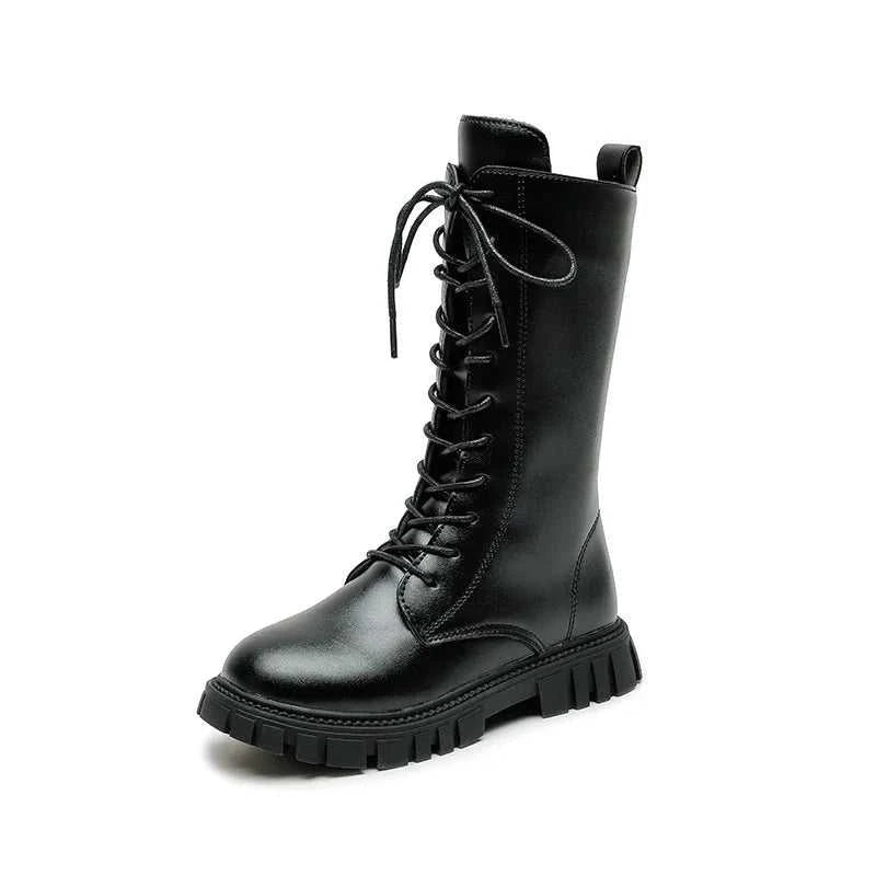 Girls Princess High Boots Black Beige Versatile Kids Causal Boots Spring Autumn Non-slip Children's Long Boots Solid Color PU The jack market .AU The jack market .AU $ 46 14:771#black;200000124:100010440