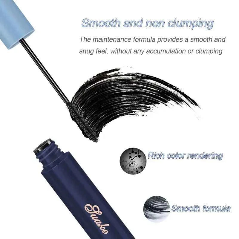 Ultra-fine Mascara Curl Thick Lengthening Eyelash Mascara Waterproof Non-smudge Brown Natural Curling Fine Brush Mascara Makeup