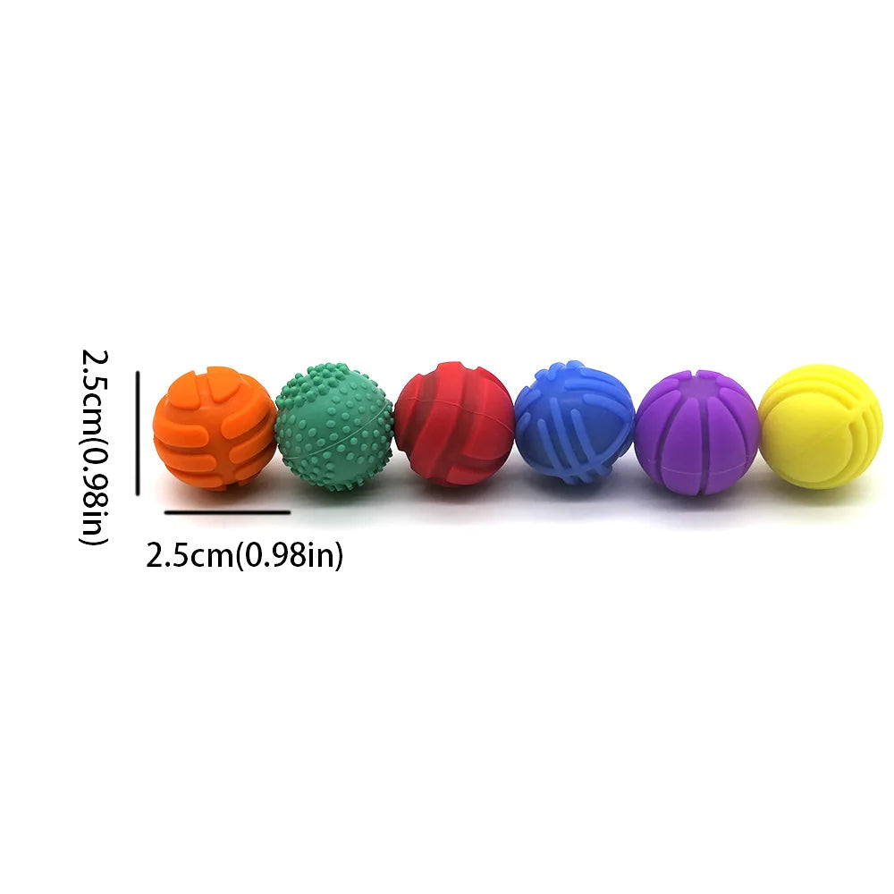 Magnetic Stress Relief Balls Educational Silicone Sensory Toy with Textured Surface for Stress Relief And Cognitive Development