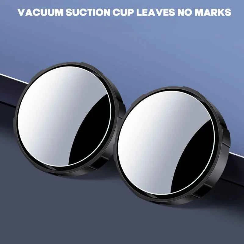 Car Blind Spot Mirror 360 Degree Adjustable Round Convex Rear View Mirror with Suction Cup Wide Angle Clear HD Anti Glare
