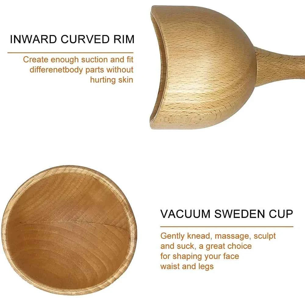 Wooden Wonders 4-in-1 Therapy Massage Kit – Anti-Cellulite & Muscle Pain Relief for Body Shaping