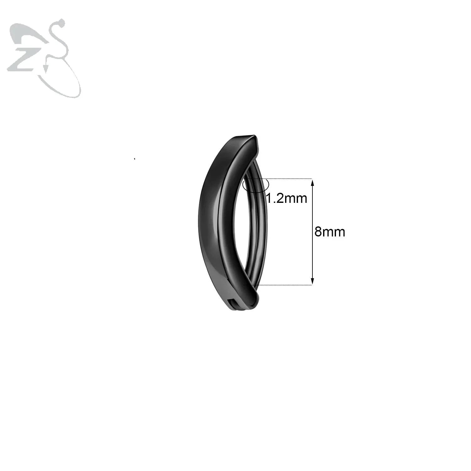ZS 1PC 925 Sterling Silver Navel Ring Reverse Curved Belly Button Clicker Minimalist Belly Piercing Zircon Navel Piercing 14/16G The jack market .AU The jack market .AU Jewellery & Chains $ 55 200001033:200003762#style2 1.6x10mm