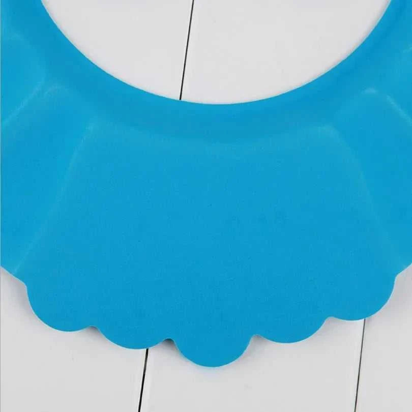Adjustable Baby Bath Cap with Visor Hat - Waterproof Shower Protection Shampoo Splashguard Hair Wash Shield for Infants