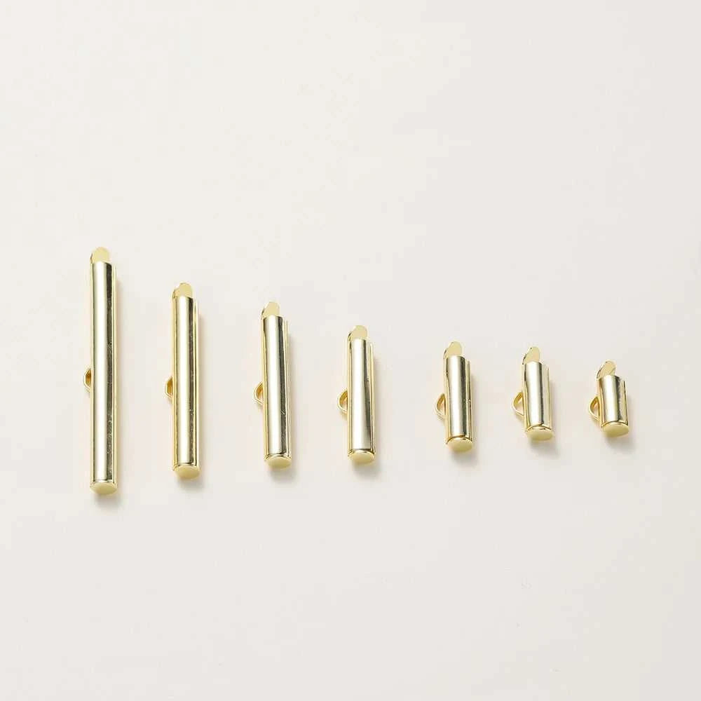10PCS 14/18K Gold Brass Side Crimp End Tube Slide Clasps Bracelet Earring Buckles Connectors DIY Jewelry Making Findings The jack market .AU The jack market .AU Jewellery & Chains $ 48 14:29#14K;5:100014065#30x4mm