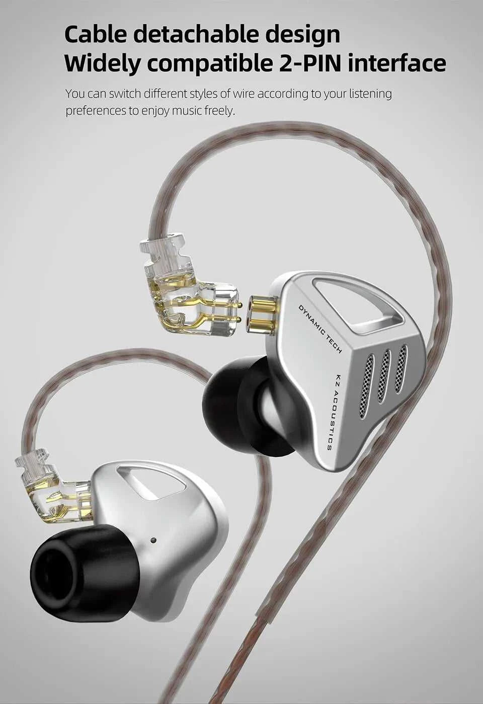 KZ ZVX Earphones Dynamic HIFI Bass Earbuds In Ear Monitor Headphones Sport Noise Cancelling Headset The jack market .AU The jack market .AU Accessories Electronics $ 63 14:173#ZVX Black MIC