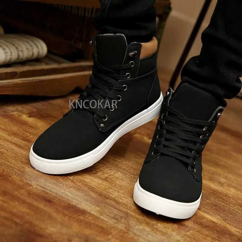2025 Spring New Korean Edition Men's Shoes High Top Board Shoes Retro Casual Lace Up Men's Fashion High Top Snow Casual Shoes The jack market .AU The jack market .AU Step Up Your Style: Trendy Shoes for Every Occasion! $ 86 14:1254#khaki;200000124:100010483