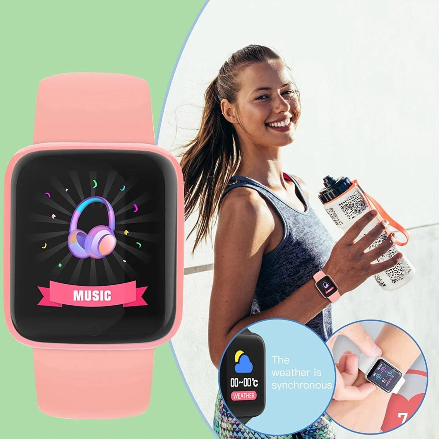 Multifunctional Smart Watch D13 for Men & Women - Bluetooth Fitness Tracker, Music Player, Sleep Monitor & Sports Bracelet