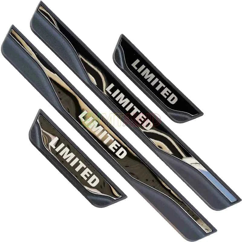 For KIA RIO 3 4 5 X LINE Accessory 2014-2025 Stainless Carbon Car Door Sill Kick Scuff Plate Guard Pedal Protector Cover Styling