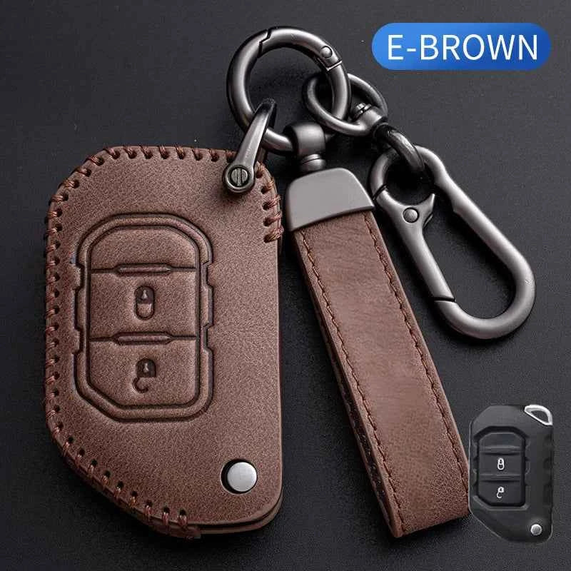 2 4 Buttons Remote Car Key Case Cover for Jeep Wrangler JL JK JLU XD 2018-2022 Shell Fob Protector Holder Keychain Accessories